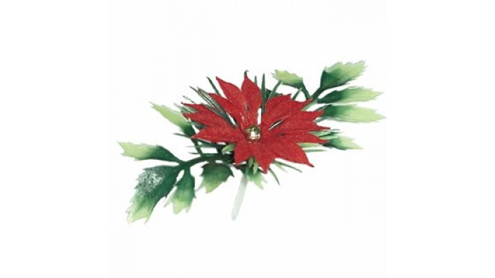Poinsettia plastique